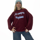 maglione con ricamo ho sempre ragione